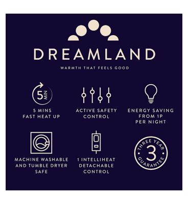 Dreamland Pure Comfort Pure Bamboo Electric Underblanket - Single 190 x 90cm