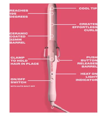 Mark Hill Pink Handle and Easy Tong Barrel Bundle