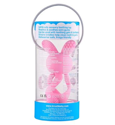 Bobbie Bunny Baby Teether Toy Rose Pink | Twist & Bounce Teething Toy