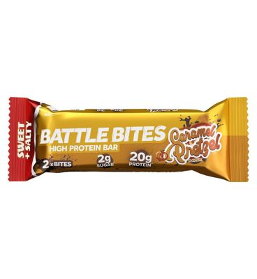 Battle Bites Caramel Pretzel Protein Bar 62g