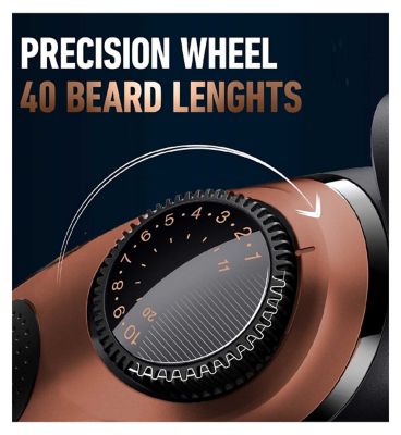King C Gillette Beard Trimmer PRO with 2 Combs and Brush