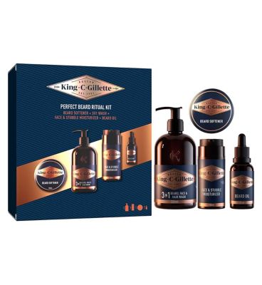 King C Gillette Perfect Beard Ritual Kit