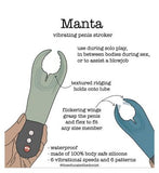 Fun Factory Manta Deep Sea Blue Black Vibrating Male Stroker