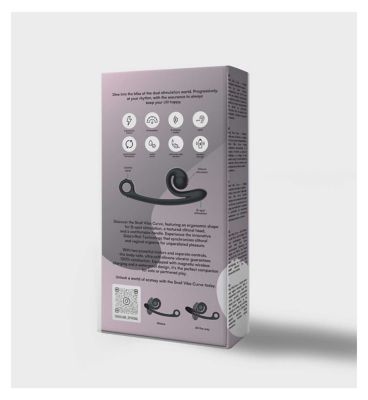 Snail Vibe Curve Black Rabbit Vibrator