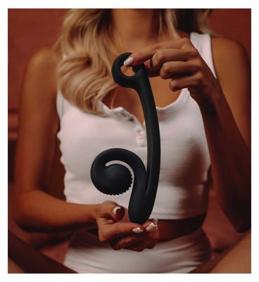 Snail Vibe Curve Black Rabbit Vibrator