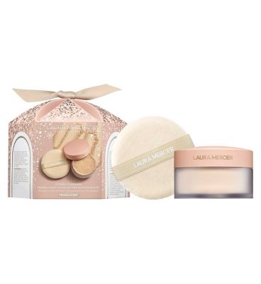 Laura Mercier Divinely Flawless Translucent Loose Setting Powder & Velour Puff