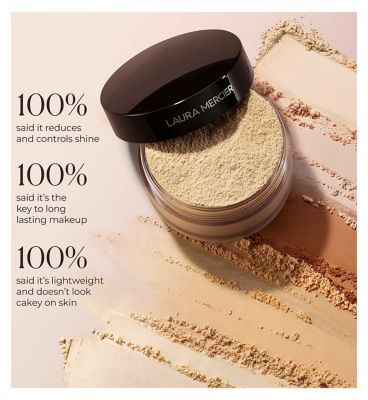 Laura Mercier Divinely Flawless Translucent Loose Setting Powder & Velour Puff