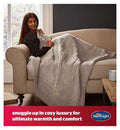 Silentnight Comfort Control Heated Throw - 9 Heat Settings - Natural