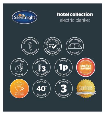 Silentnight Luxury Hotel Collection Dual Control Electric Blanket - King