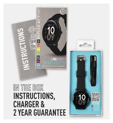 Reflex Active Series 22 Black Smart Calling Watch