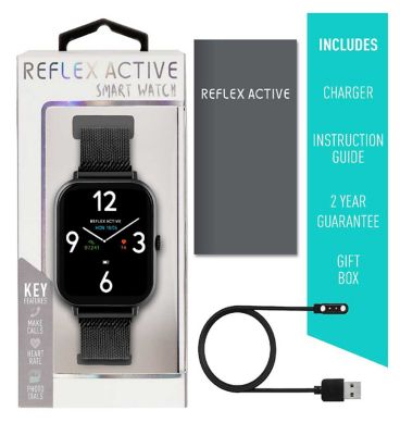 Reflex Active Series 23 Black Mesh Smart Calling Watch