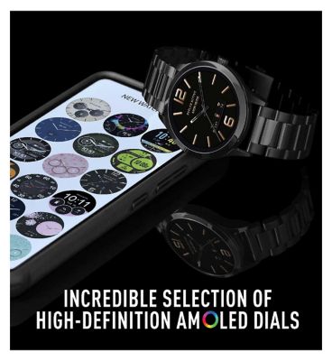 Reflex Active Series 31 Black Stainless Steel Strap Amoled Smart Calling Watch