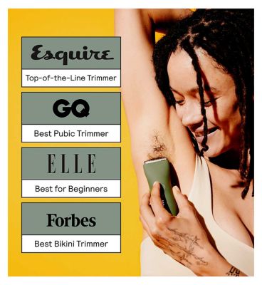 MERIDIAN Trimmer Original - Sage, Electric Body Hair, Pubic Hair & Bikini Trimmer for Men & Women