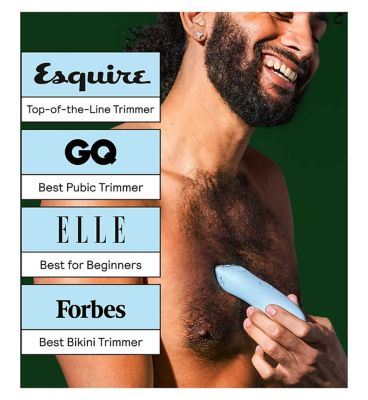 MERIDIAN Trimmer Premium - Sky, Electric Body Hair, Pubic Hair & Bikini Trimmer for Men & Women