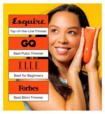 MERIDIAN Trimmer Plus - Blaze, Electric Body Hair, Pubic & Bikini Trimmer for Men & Women