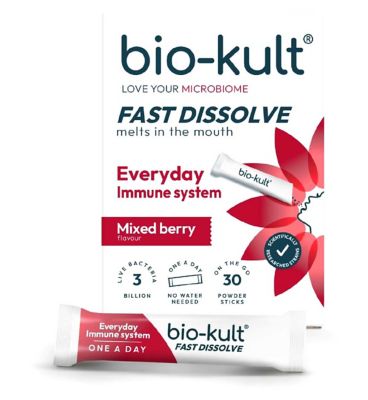 Bio-Kult Fast Dissolve Powder Sticks, Berry Flavour - 30 Sticks