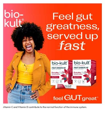 Bio-Kult Fast Dissolve Powder Sticks, Berry Flavour - 30 Sticks
