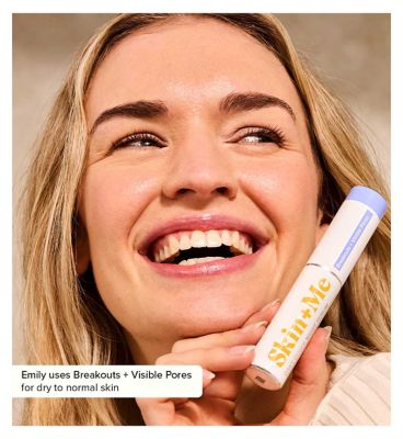 Skin + Me Breakouts + Visible Pores Serum, for Dry to Normal Skin, with Azelaic Acid and Collagen Amino Acid 12ml