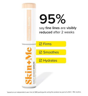 Skin + Me Fine Lines + Elasticity Serum, for Dry to Normal Skin, with Retinoid-3 and Collagen Amino Acid 12ml