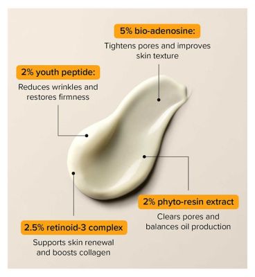 Skin + Me Fine Lines + Elasticity Serum, for Oily to Combination Skin, with Retinoid-3 and Phyto-Resin Extract 12ml