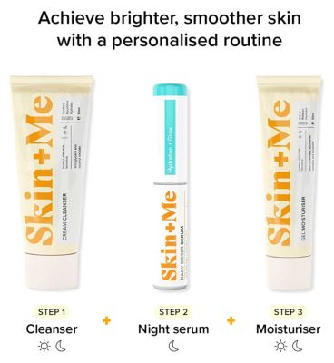 Skin + Me Hydration + Glow Serum, for Sensitive Skin, with Hyaluronic-7 and Annona Extract 12ml