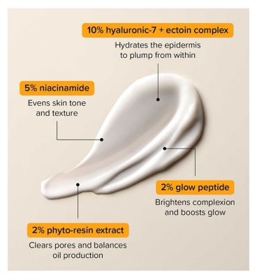 Skin + Me Hydration + Glow Serum, for Oily to Combination Skin, with Hyaluronic-7 and Phyto-Resin Extract 12ml