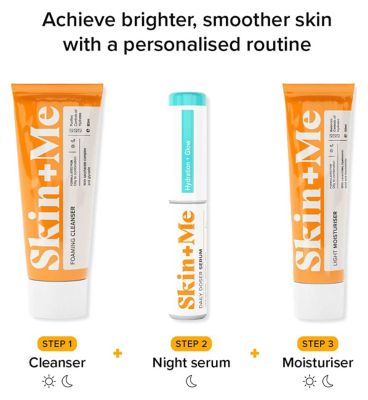 Skin + Me Hydration + Glow Serum, for Oily to Combination Skin, with Hyaluronic-7 and Phyto-Resin Extract 12ml