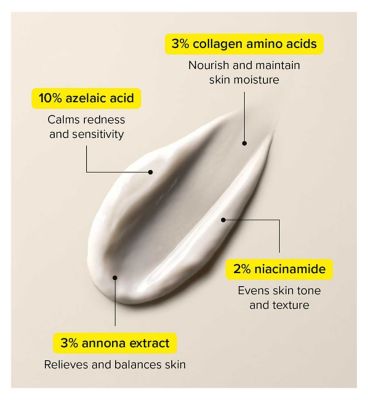 Skin + Me Redness + Uneven Tone Serum, for Dry to Normal Skin, with Azelaic Acid and Collagen Amino Acid 12ml