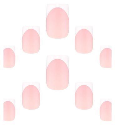 Elegant Touch French 164 False Nails With Glue 24s