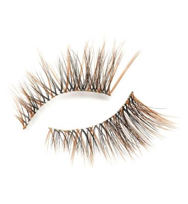 Eylure 3/4 Length 001 False Lashes Pair and Lash Adhesive 1ml