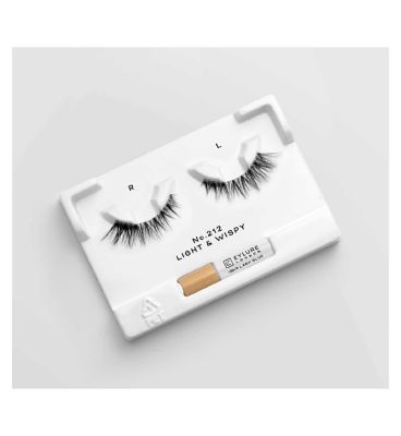 Eylure hybrid Lashes No212 False Lashes Pair and Lash Adhesive 1ml