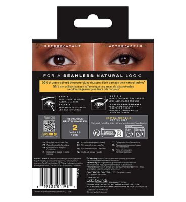 Eylure Underlash Preglued Clusters Natural False Lashes