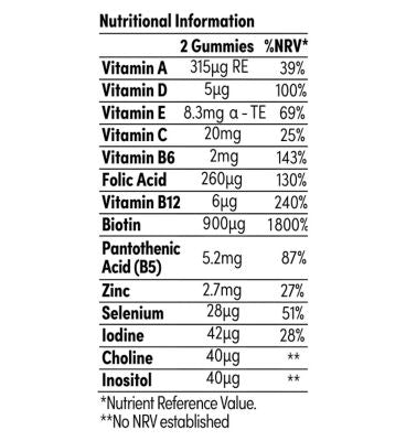 SOLV Hair Skin and Nails Gummies 151g (56 Pack)