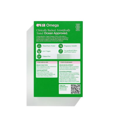 OVA OVAOmega Reproductive Vegan Omega-3 DHA 28 Capsules