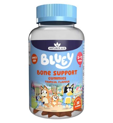 Natures Aid Bluey Gummies Bone Support Tropical 30s