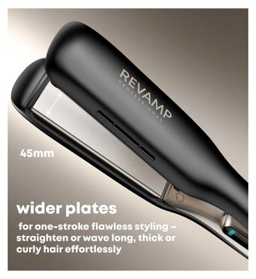 REVAMP Enigma Wide Ionic Radiance Ceramic Hair Straightener