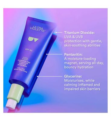 Ultra Violette Clean Screen Sensitive Skinscreen SPF30 50ml