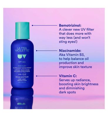Ultra Violette Fave Fluid Ultralight Skinscreen SPF50+ 75ml
