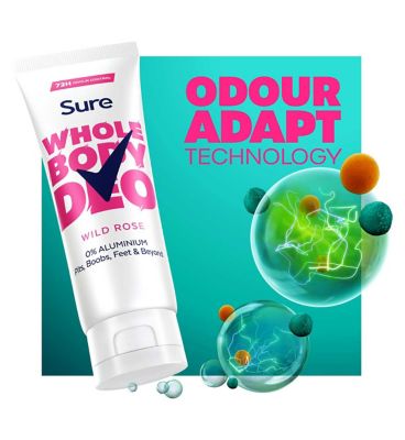Sure Women Wild Rose 72hr Whole Body Deodorant Cream 75ml