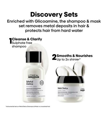L'Oréal Professionnel Metal Detox Shampoo & Mask Discovery Kit Anti breakage & Colour Fade Protection