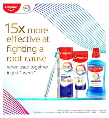 Colgate Total Active Prevention + Advanced Teeth Whitening Toothpaste 75ml