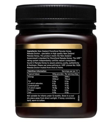 Manuka Doctor UMF 20+ MGO 830+ 250g Manuka Honey