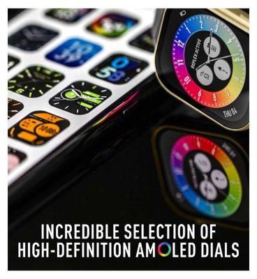 Reflex Active AMOLED Series 29 Black Smart Calling Watch
