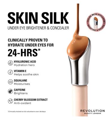 Revolution Skin Silk Serum Under Eye Brightener & Concealer 4ml