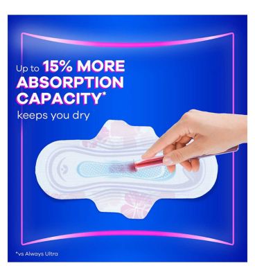 Always Platinum Day & Night Sanitary Towels With Wings 14 Pads