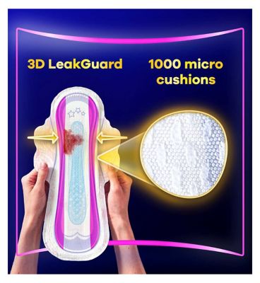 Always Platinum Secure Night (Size 4) Pads Wings 12 Sanitary Towels