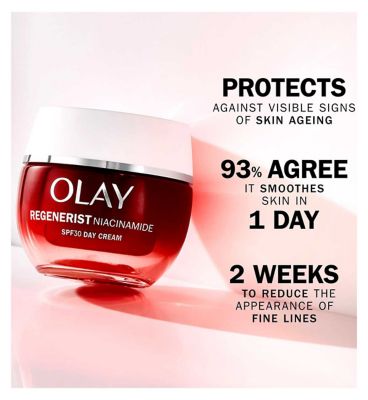 Olay Super Serum 30ml & Olay Regenerist Niacinamide SPF30 Day Cream 50ml Bundle