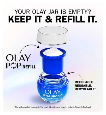 Olay Hyaluronic Acid Day Cream 50ml + 50ml Refill Bundle