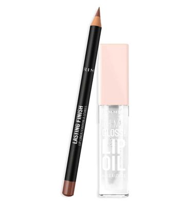 Rimmel Coconut Lip Bundle : Clear Cloud & Cappuccino