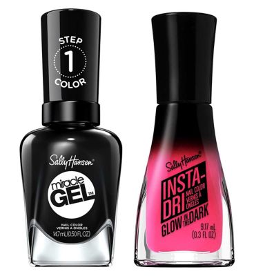 Sally Hansen Miracle Gel x Insta Dri Glow In The Dark Bundle Duo